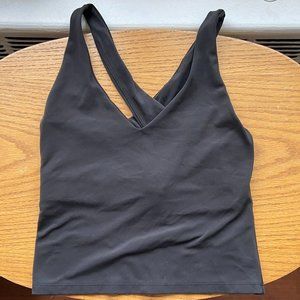 Girlfriend Collective Zoe Superstretch Tank in Black (Size S)